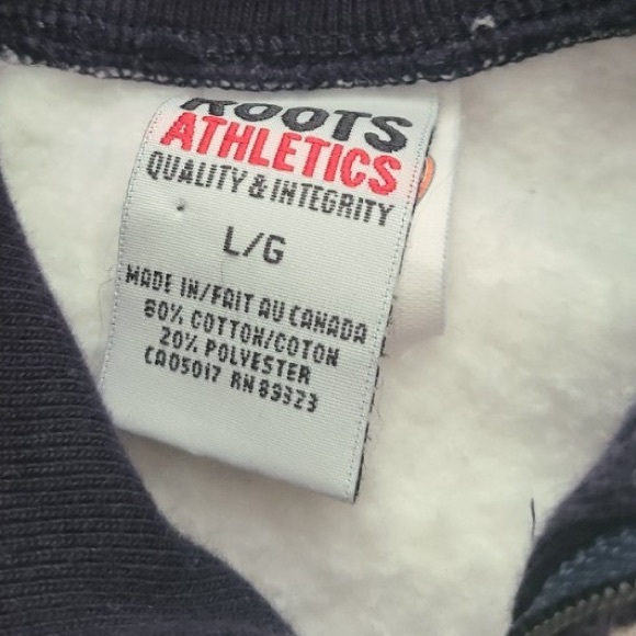 Rare Off-White Vintage Roots Toronto Maple Leafs Zip Up, L - Picture 15 of 16